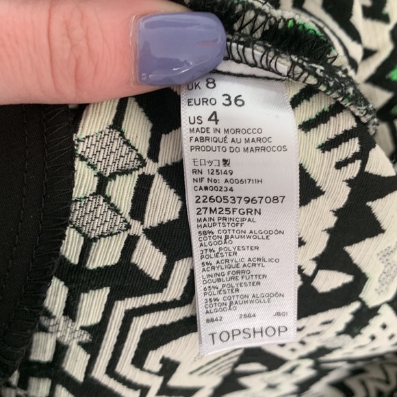 TOPSHOP Printed mini skirt - Picture 3 of 4